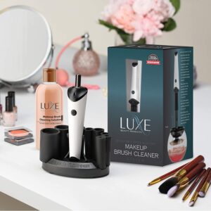  Luxe Makeup Brush Cleaner, Electric Makeup Brush Cleaner with Cleaning Solution from beyondbeautyevents.com