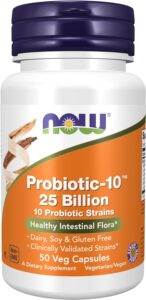 NOW Supplements, Probiotic-10™, 25 Billion, with 10 Probiotic Strains at beyondbeautyevents.com