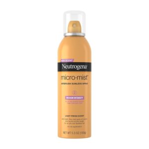 Neutrogena Micromist Aerosol Sunless Tanning Spray, Medium Intensity