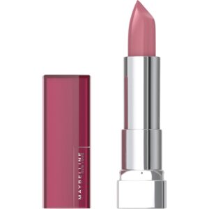  Maybelline Color Sensational Lipstick, Lip Makeup, Cream Finish, Hydrating Lipstick, Romantic Rose, Pink 