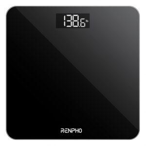 RENPHO Scale for Body Weight, Digital Bathroom Scale with Backlit LED Display, Highly Accurate & Measures Weight up to 400 lb/180kg, Batteries Included