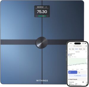 
WITHINGS Body Smart - Accurate Scale for Body Weight and Fat Percentage, Body Composition Wi-Fi and Bluetooth, Baby Weight Smart Scale Apple Compatible