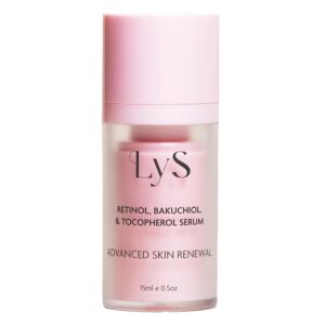 LYS by Misa Korean Retinol Serum for Face - Retinol, Bakuchiol & Tocopherol Formula - Enhances Firmness & Texture - Retinol for face & All Skin