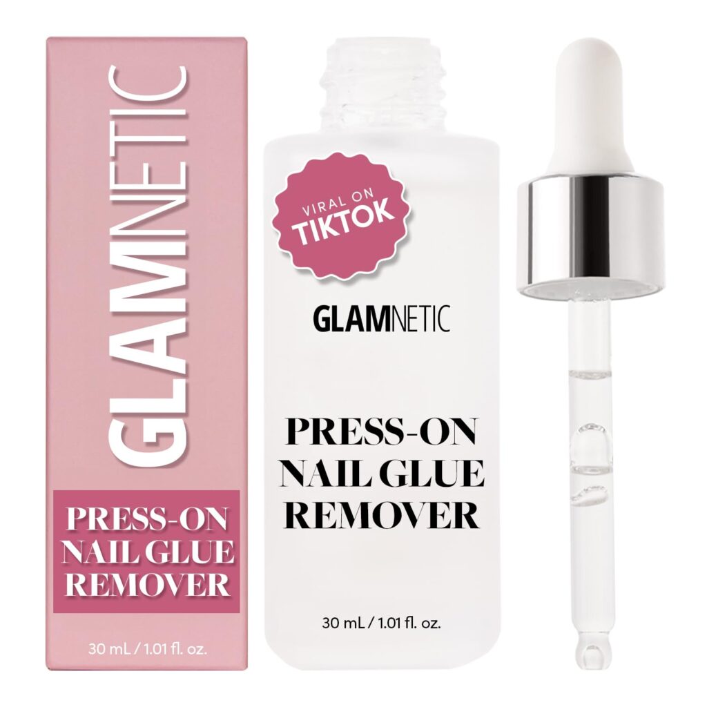 Glamnetic Press On Nail Remover | Odorless, No Acetone, Gentle Press-On Nail Remover Serum for Fake Nails