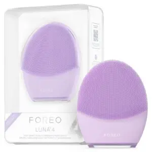 FOREO LUNA 4 Face Cleansing Brush - Firming Face Massager - Anti Aging Care - Enhances Absorption - Simple Skin Care Tools - Sensitive Skin