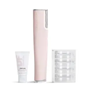 DERMAFLASH LUXE+ Sonic Dermaplaning Tool for Face Peach Fuzz Removal, Anti-Aging and Exfoliation